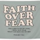 Tapeçaria para pendurar na parede Faith Over Fear poliéster 150 cm x 130 cm Tapeçaria para pendurar na parede Faith Over Fear poliéster 150 cm x 130 cm