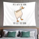 Tapeçaria para pendurar na parede Funny Goose Cartoon Animal Art 150x130cm