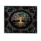 Tapeçaria para pendurar na parede Golden Tree of Life 150x130cm poliéster