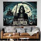 Tapeçaria para pendurar na parede Halloween Grim Reaper 150x100cm