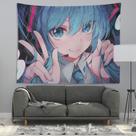 Tapeçaria para pendurar na parede Hatsune Miku Anime 100x150cm poliéster