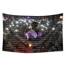 Tapeçaria para pendurar na parede Juice WRLD Lyrics Music Lovers 100x150cm