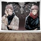 Tapeçaria para pendurar na parede Jujutsu Kaisen Itadori Yujis Anime 150x130cm Tapeçaria para pendurar na parede Jujutsu Kaisen Itadori Yujis Anime 150x130cm