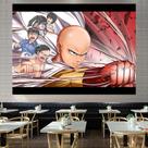Tapeçaria para pendurar na parede Ones Punchs Mans Saitamas 150x110cm