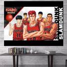 Tapeçaria para pendurar na parede Slam Dunk Shohoku Team 100x150cm Tapeçaria para pendurar na parede Slam Dunk Shohoku Team 100x150cm
