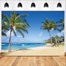 Tapeçaria para pendurar na parede Tropical Palm Tree Beach 150x100cm