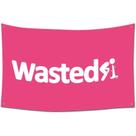 Tapeçaria para pendurar na parede Wasted Pink Quote 100x150cm poliéster