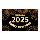 Tapeçaria para pendurar na parede Welcome 2025 Feliz Ano Novo 150x90cm