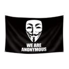Tapeçaria para tapeçaria WE ARE ANONYMOUS Máscara Guy Fawkes 100x150cm