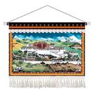 Tapeçaria: parede do palácio de Potala, estilo tibetano, 65x45cm, microtecido Tapeçaria: parede do palácio de Potala, estilo tibetano, 65x45cm, microtecido