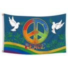 Tapeçaria Peace Flag Art Anime Wall Pendure 90x150cm poliéster