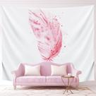 Tapeçaria, penas, parede, estética de sala, 130 x 100 cm, microtecido Tapeçaria, penas, parede, estética de sala, 130 x 100 cm, microtecido