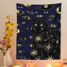 Tapeçaria pendurada na parede Black Cat Mystical Witchcraft 150x130cm Tapeçaria pendurada na parede Black Cat Mystical Witchcraft 150x130cm
