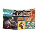 Tapeçaria, pendurar na parede, programa de TV Friends, design divertido e icônico