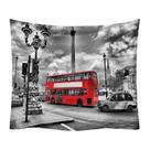 Tapeçaria Red Bus Wall Room Aesthetic 150x130cm, microtecido