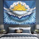 Tapeçaria: Sol, Lua e Estrelas, parede, 150x130cm, microtecido