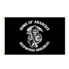 Tapeçaria Sons Of Anaarchys Redwoods Originals Flag Art 90x150cm Tapeçaria Sons Of Anaarchys Redwoods Originals Flag Art 90x150cm