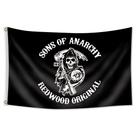 Tapeçaria Sons of Anarchy Flag Poliéster 100x150cm Decoração de parede Tapeçaria Sons of Anarchy Flag Poliéster 100x150cm Decoração de parede