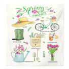 Tapeçaria Spring Favorites Wall Aesthetic 150x100cm, microtecido