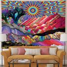 Tapeçaria Sun Mountain Scenery Microfabric 148x130cm Tapeçaria Sun Mountain Scenery Microfabric 148x130cm