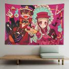 Tapeçaria suspensa na parede com tampa de vaso sanitário Hanako Kun Anime 100x150cm
