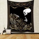 Tapeçaria Tarot Halloween Skeleton Wall 150x150cm Microtecido Tapeçaria Tarot Halloween Skeleton Wall 150x150cm Microtecido