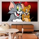 Tapeçaria: Tom e Jerry, anime, design de mangá, 85x150cm, poliéster