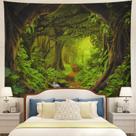 Tapeçaria Tushelia Forest Nature Tree Cave Wall Pendure