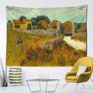 Tapeçaria Van Goghs Pintura a óleo Field Farmhouse 280x150cm Tapeçaria Van Goghs Pintura a óleo Field Farmhouse 280x150cm