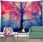 Tapeçaria World Maple Leaf Tree Wall 180x150cm em microtecido