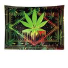 Tapeçaria World Maple Leaf Wall 150x130cm em fibra de microtecido