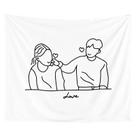 Tapestry Love Wall Microfabric 150x130cm Decoração de quarto Tapestry Love Wall Microfabric 150x130cm Decoração de quarto