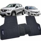 Tapete 4 Peças Bordado Veículos Renault Duster Oroch Captur Clio Sedan Van Master Sandero - U2866