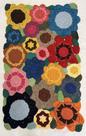 Tapete 50x80cm Croche Floral Feito A Mao Artesanato