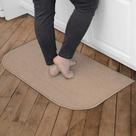 Tapete Accent Ritz resistente a manchas 45x75cm bege para cozinha