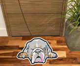 Tapete american bully cachorro, tapete realista no formato.
