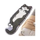 Tapete Antiderrapante Com Estampa De Gato Em Desenho Animado VIKAMA: Conforto E Aconchego Para Sala,