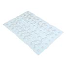 Tapete Antiderrapante De Silicone Para Banheiro Box Cozinha Lavanderia Com 50 Mini Ventosas Transparente