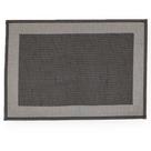 Tapete Antiderrapante Decore Multti Jacquard Square Black 50x70cm - Kacyumara