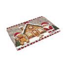 Tapete Antiderrapante Em Forma De Casa De Gengibre Para Natal, Decoração De Casa Para Sala De Estar, Tapete Antiderrapante Em Forma De Casa De Gengibre Para Natal, Decoração De Casa Para Sala De Estar,