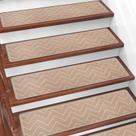 Tapete antiderrapante Stair Treads DK177, pacote com 15, 20x76 cm, bege