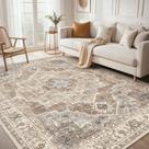 Tapete antiderrapante vintage lavável Micgeek 229x305 cm
