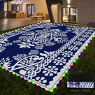 Tapete ao ar livre Pafolo 274x366cm Luzes LED impermeáveis
