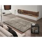Tapete Apolo Prata textil Retangular 200x250cm Bege