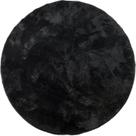 Tapete Apolo Redondo Pelo Baixo 1m - Preto