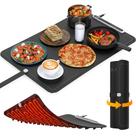 Tapete Aquecedor de Alimentos VTAR Enrolável, 3 Temperaturas, Silicone Preto