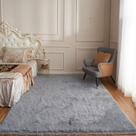 Tapete Area Arbosofe para sala de estar, quarto, 120x180cm, cinza claro