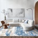 Tapete Area BEIMO Modern Abstract Blue Cream 240x300cm poliéster