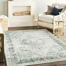 Tapete Area CHAMPLANT Floral Green Vintage 120x180cm Lavável