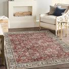 Tapete Area CHAMPLANT lavável 120x180cm com estampa floral tradicional